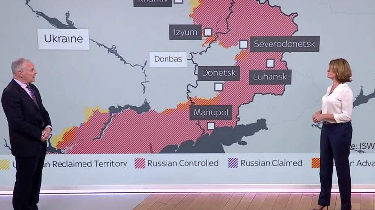 Sky's Security and Defence Analyst Michael Clarke talks about the importance of Severodonetsk in eastern Ukraine